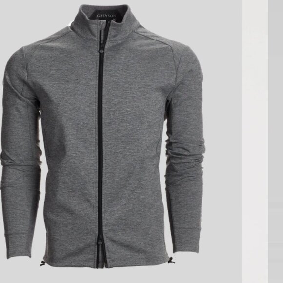 Greyson Sequoia Full Zip Performance Jacket Smoke Heather Gray S